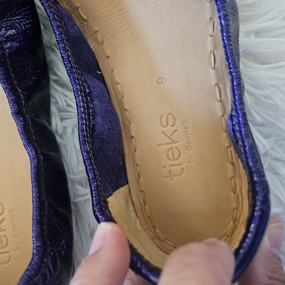 Tieks Purple Diamond Size 9 Patent Leather Foldable Ballet Flats Like New Rare - Picture 7 of 7